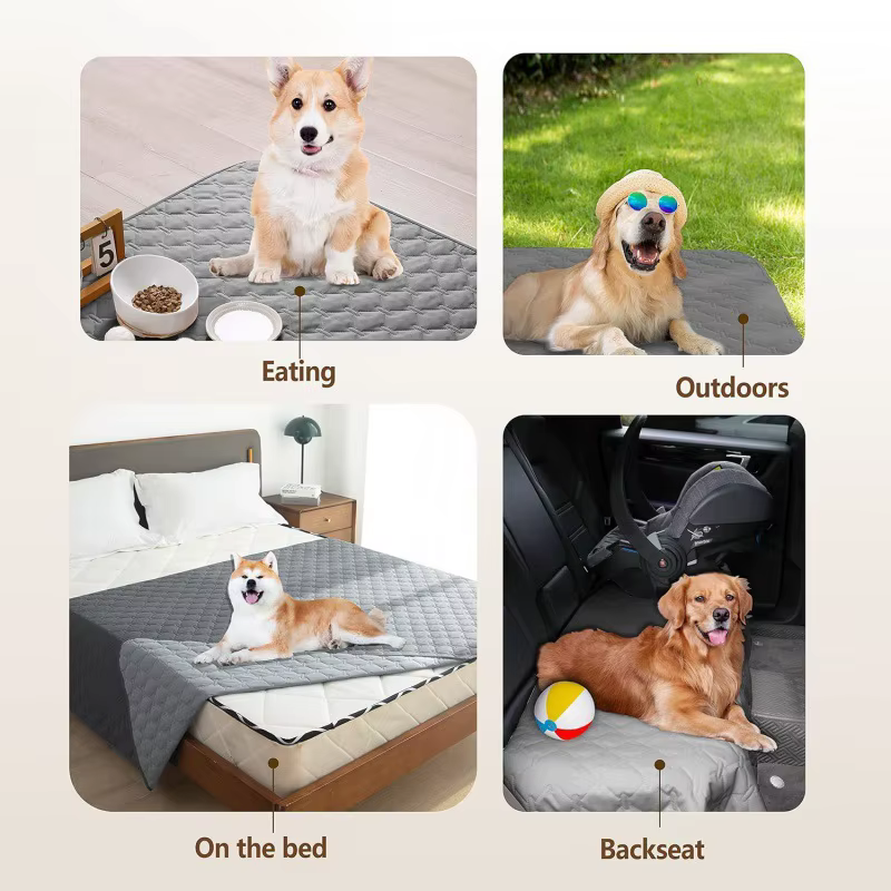 Waterproof Pet Blanket, Bed and Sofa Protection Mat, Suitable for Family with Dogs and Cats, Protector for Mattress or Couch — image 1