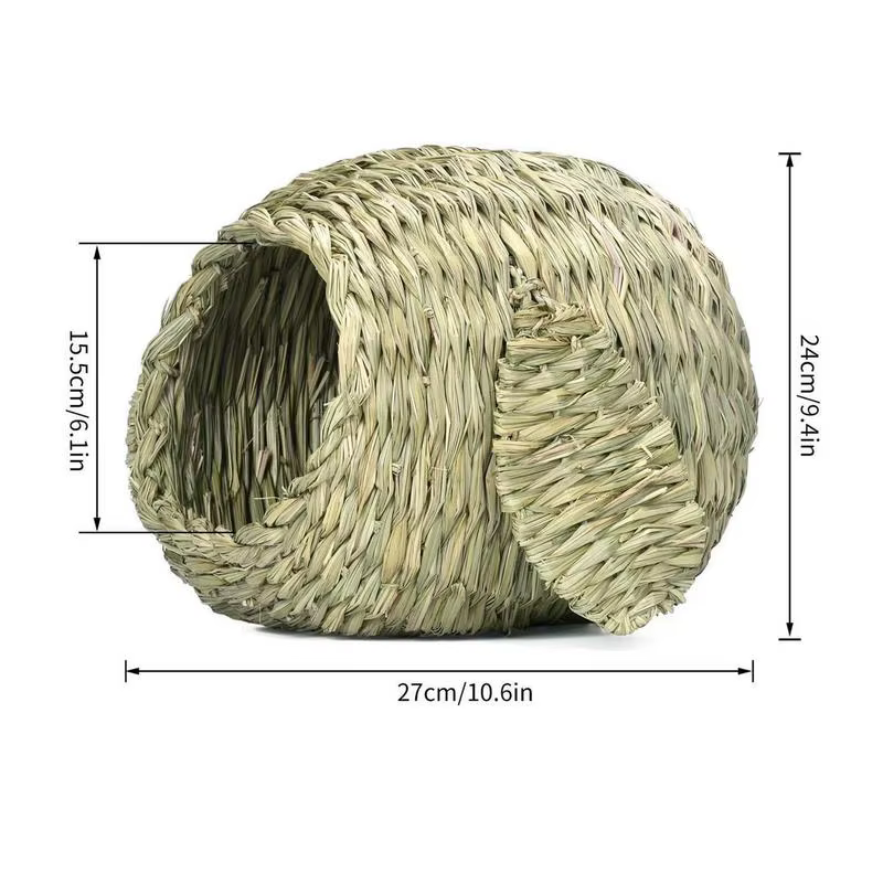 Casa de Hierba para Conejos - Hogar Manual con Pasto Natural para Conejos y Pichones — imagen 6