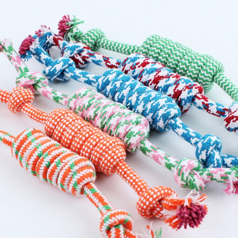 Product Description: Dog Chewing Durable Cotton Rope Toys for Small, Medium, and Large Dogs - Knot Toy for Pet Chewing Accessories — image 1