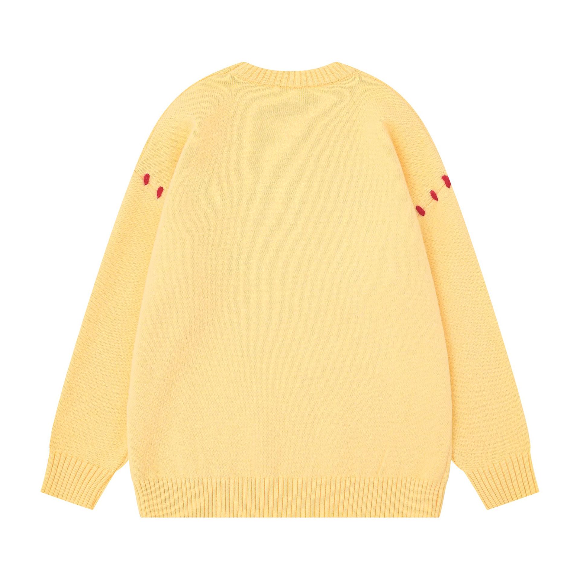 Checkered cat patch embroidered sweater — image 5