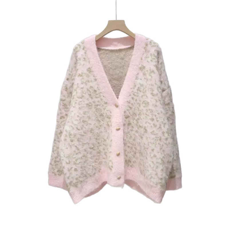Leopard print cardigan loose sweater — image 2