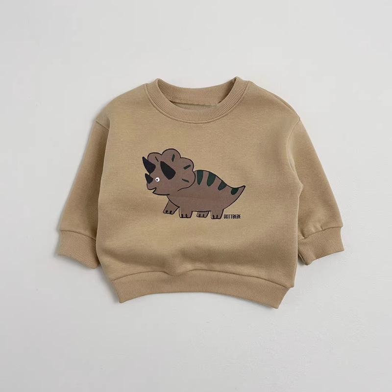 Cartoon dinosaur hoodie spring and autumn versatile top — image 9