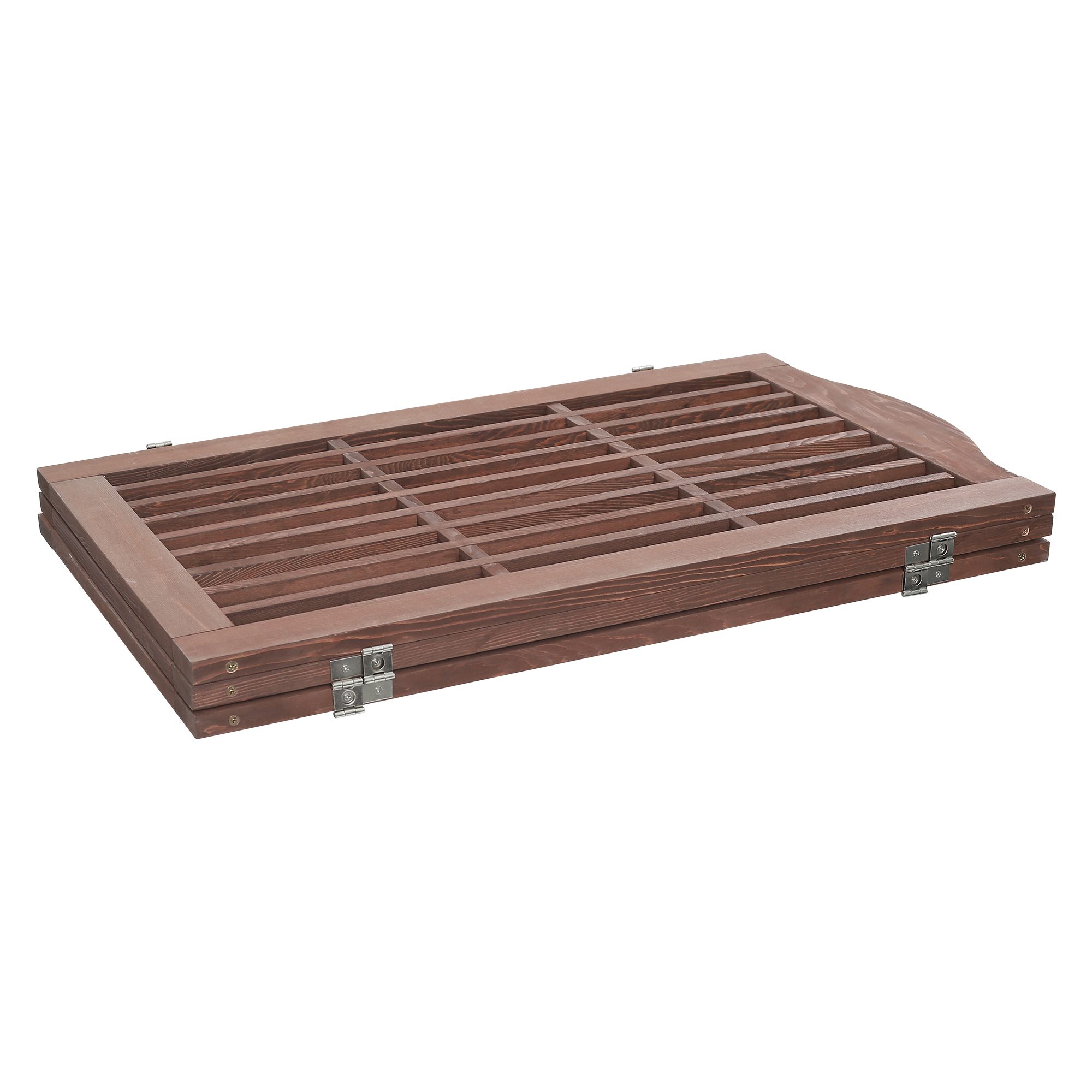 Wooden Freestanding Foldable Pet Gate for Dogs, 30 inch 3 Panels Step Over Fence, Dog Gate for The House, Doorway — image 9