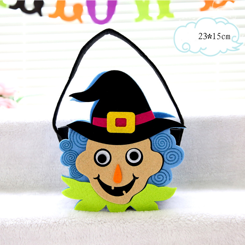 Halloween Props Witch Pumpkin Bag Owl Candy Bag Children's Kindergarten Gift Handheld Pumpkin Bag — image 5