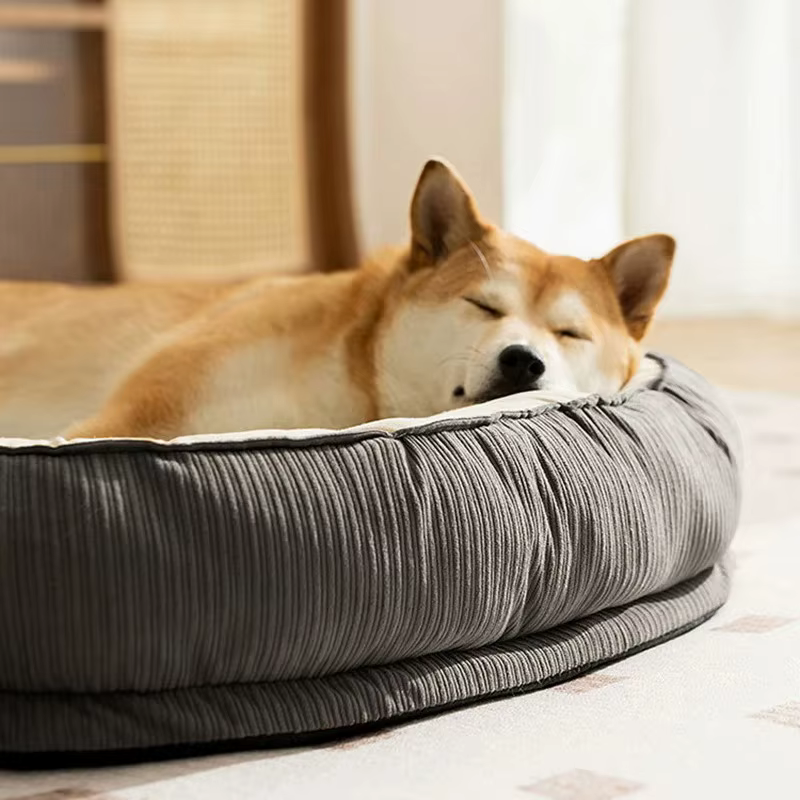 Pet Products Accessories Pets Dog Bed Medium Large Basket Mat Puppy Cats Dogs Fluffy Beds Cushions Small Breeds Bed Supplies — image 2