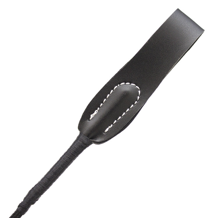 Horse Riding PU Leather Riding Whip Fun Supplies Straight Whip Pointer Slave — image 5