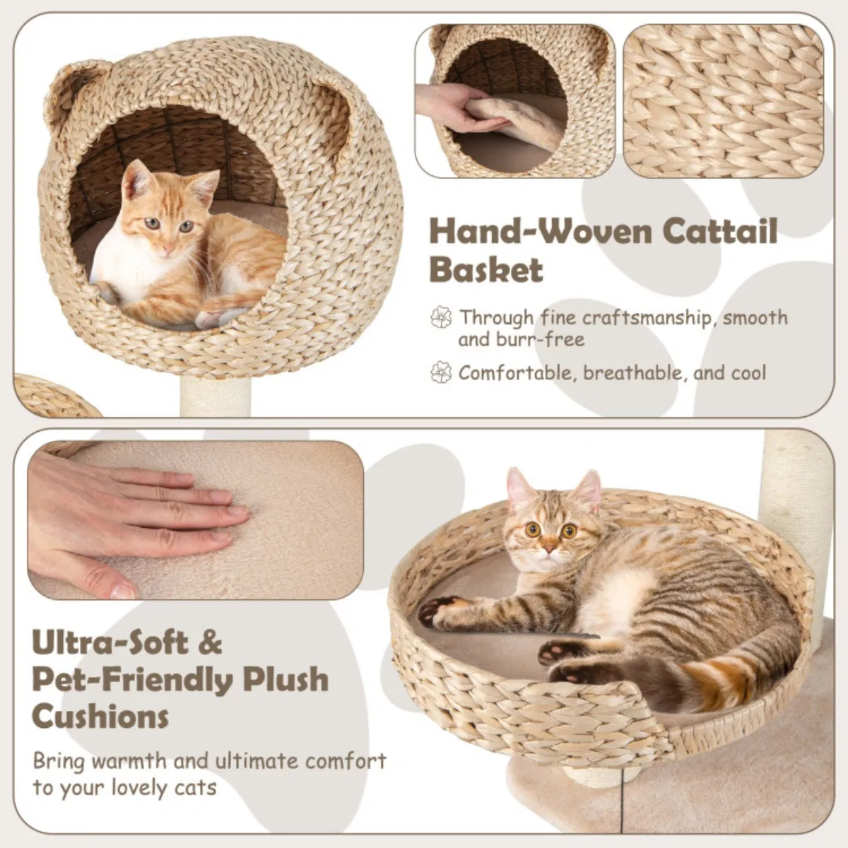 Five-story cat tree with hammock — image 5