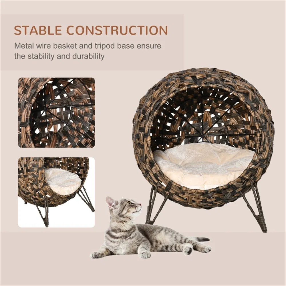 Cat Bed/Cat House -Brown — image 1