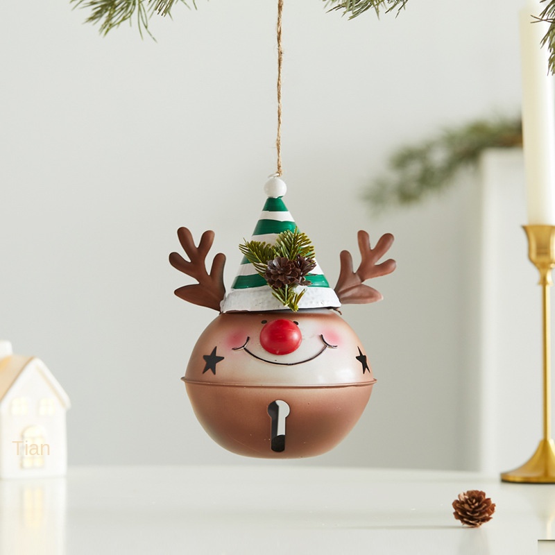 Christmas Tree Iron Reindeer Small Ornament Cute Creative Cartoon Hanging Decoration Scene Decoration — image 5