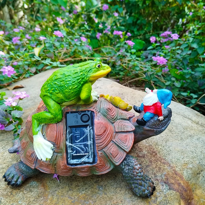 Solar powered outdoor animal statue sprite ornaments — image 6