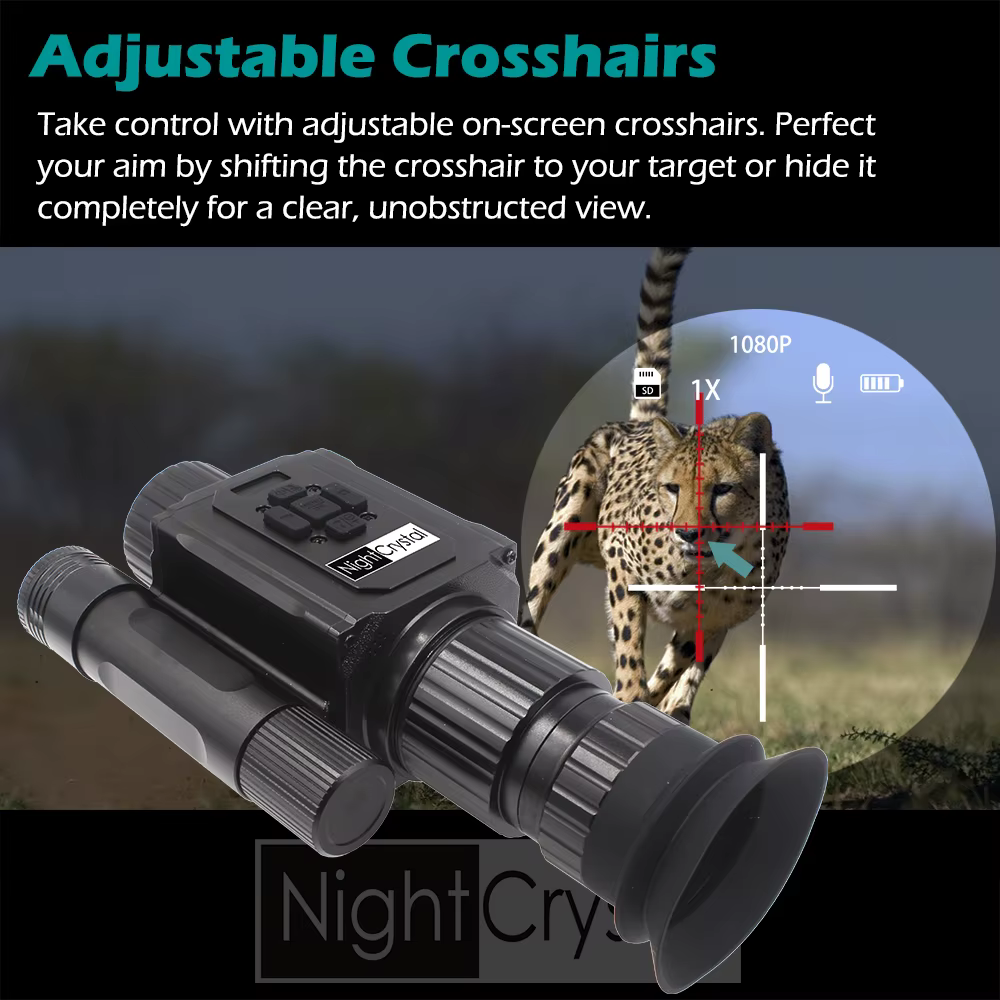 NightCrystal M6 Megaorei NK008 Plus Infrared Night Vision Hunting Camera Telescope Monocular Sight 1080p HD Video Recording DVR — image 3