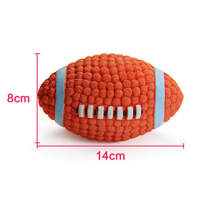 Dog Toys Latex Rugby Tennis Dog Bite Sound Ball Pet Toys — image 7