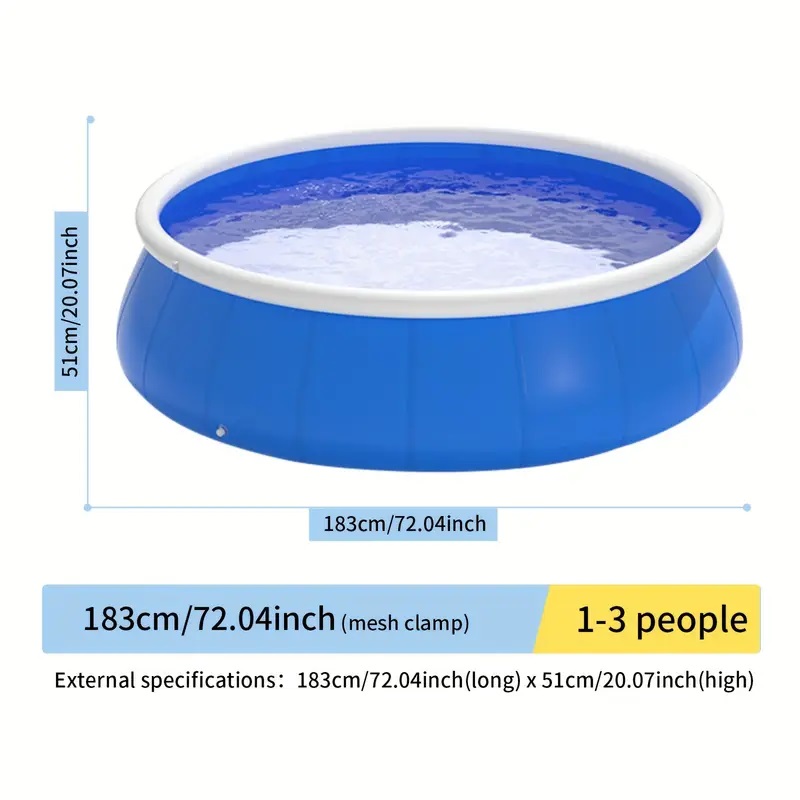 Piscina Inflable de Mariposa 183x51 con Malla de Alambre Coil Azul — imagen 4