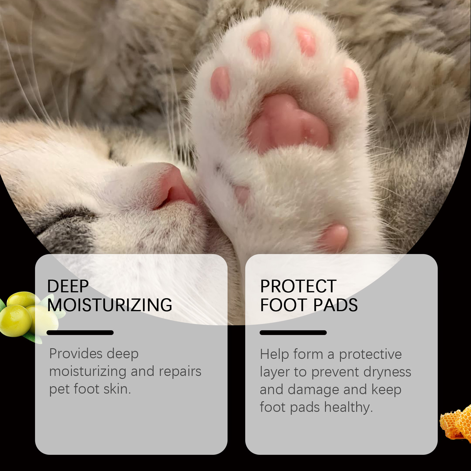 Yegbong Cat And Dog Paw Ball Cream Moisturizing Paw Care Pet Foot Moistening Anti-Cracking Soft Foot Paw Care Cream — image 4