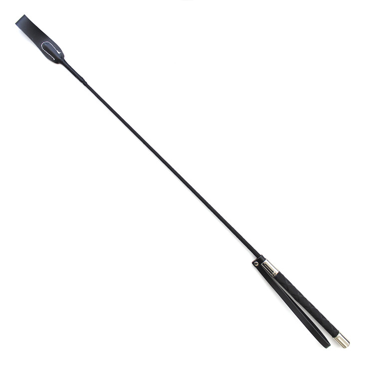 Horse Riding PU Leather Riding Whip Fun Supplies Straight Whip Pointer Slave — image 3