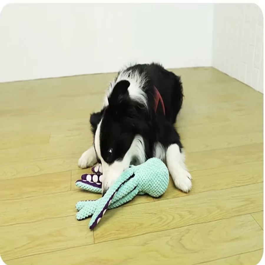Juguete de Pulpo de Peluche para Mascotas con Sonido Interactivo Anti-Demolición, Compañero de Aburrimiento para Perros Grandes y Pequeños — imagen 2
