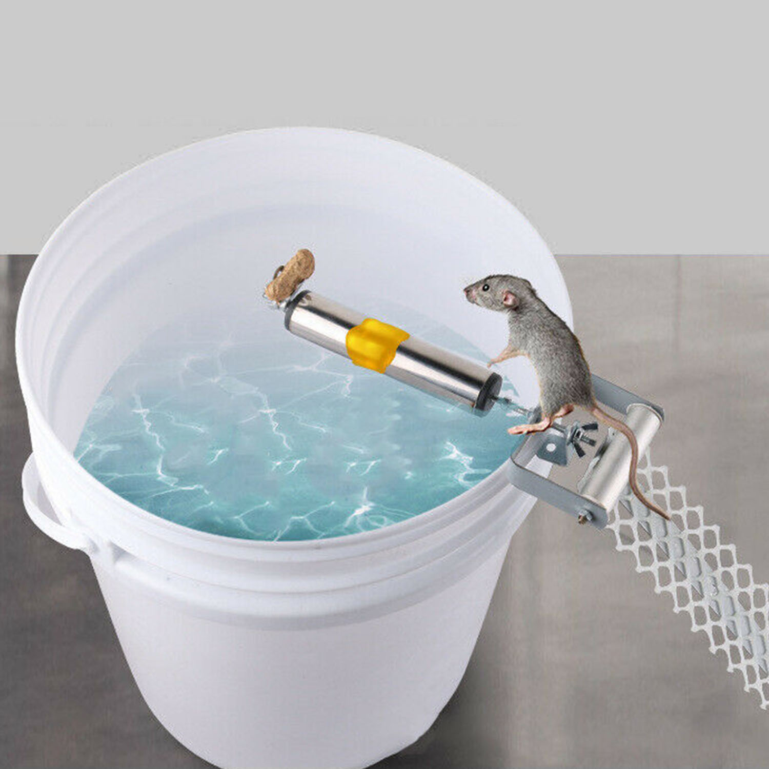 Rolling Mouse Trap With 19.69in Mesh Ramp, Humane Galvanized Metal Rat Trap, Reusable Catch Multiple Mice, Easy To Clean For Home Garage Warehouse Basement — image 6