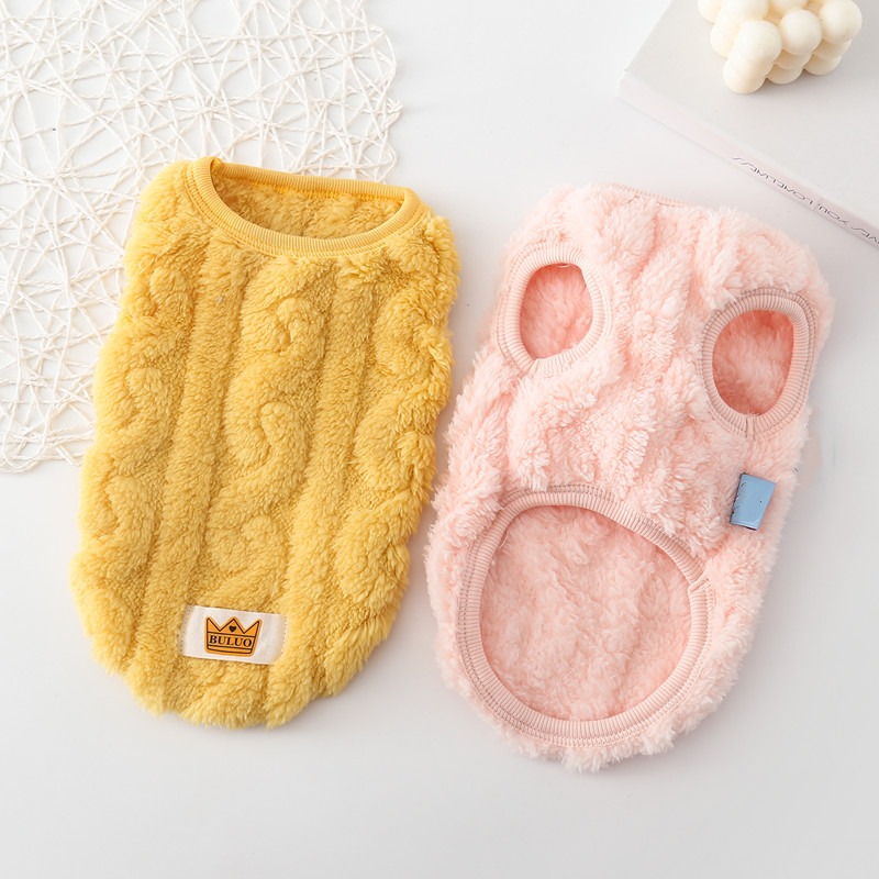 Ropa Nueva de Otoño e Invierno para Mascotas, Chaqueta de Algodón Cálida para Perros, Chaleco de Terciopelo de Doble Cara, Ropa para Teddy y Gatos — imagen 2