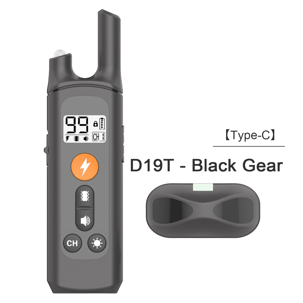 Remote Control Dog Trainer Bark Stop Electronic Shock Collar Rechargeable Waterproof Pet Training Collar — image 1