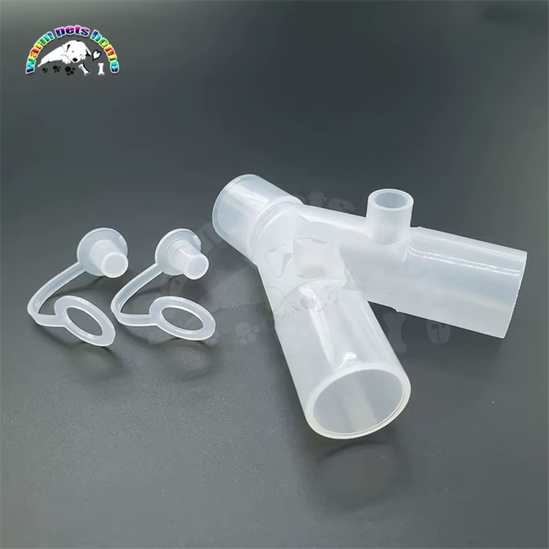 Conector Corrugado de Tres Vías para Circuito Respiratorio de Anestesia, Equipo Veterinario — imagen 5