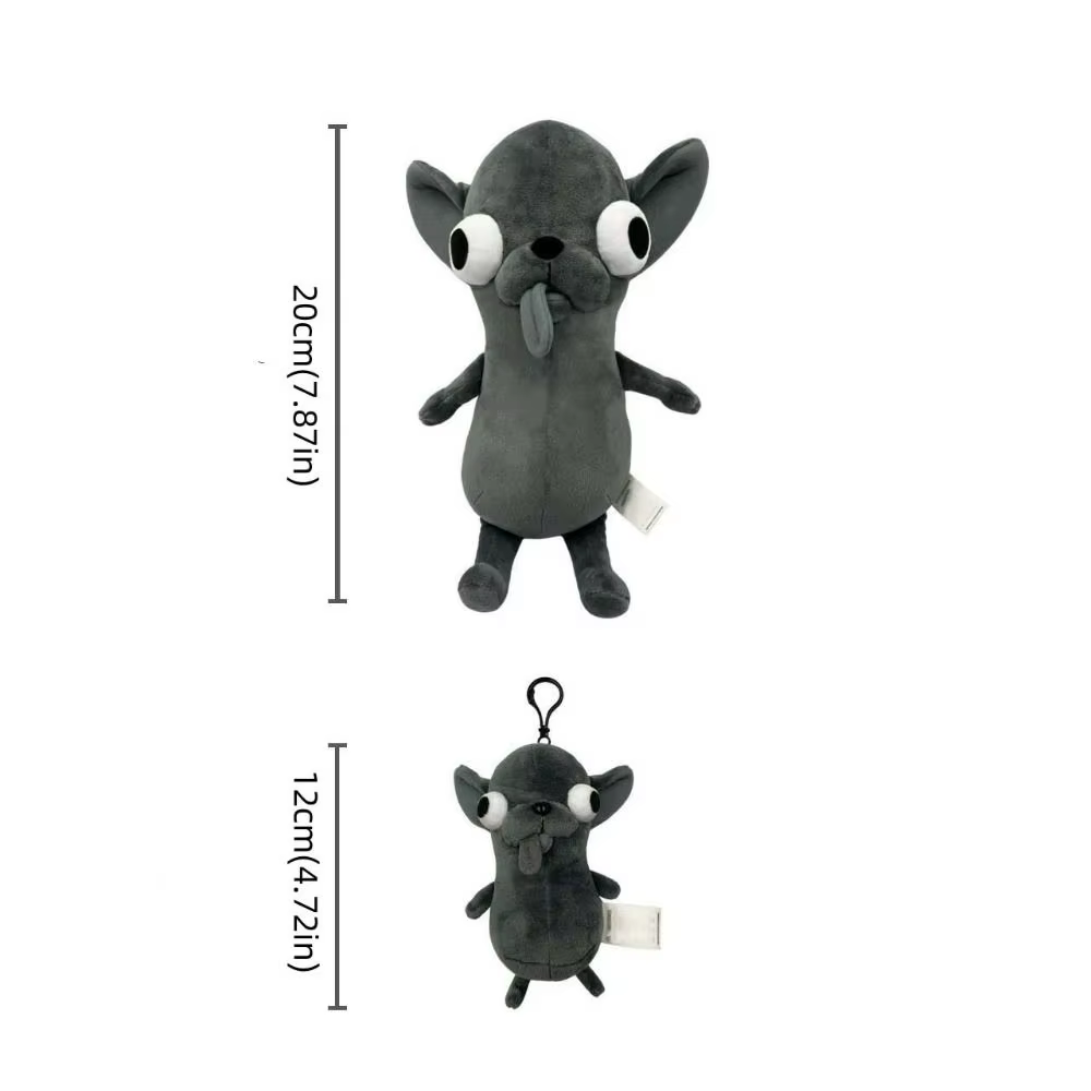 Stuffed Animals Chihuahua Plush Toy Puppy Pet Keychain Pendant Stuffed Chihuahua Doll Kawaii Black Color — image 6