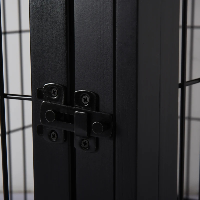 Caja de Muebles para Perros, Cárcel para Puppies con 2 Puertas y Cerradura, Mesa de Fin de Silla, Negro — imagen 10