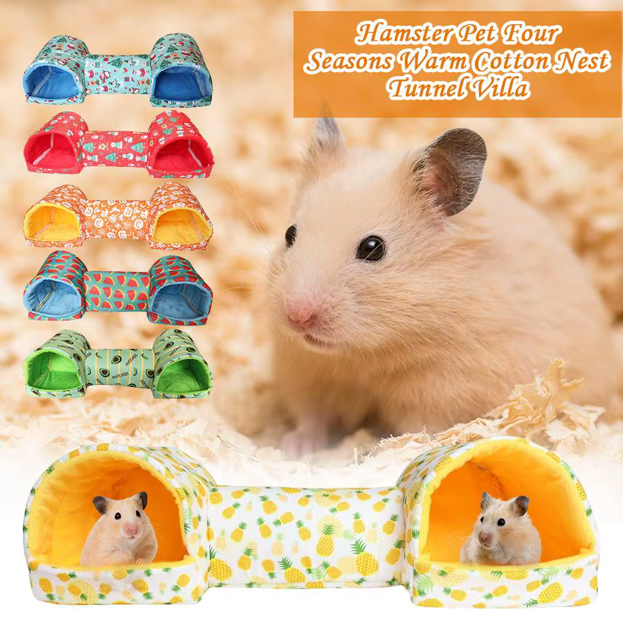 Hamster Rodents Hideaway Toy Gerbil Bed Hideouts Pet Tunnel Cave for Ferrets Hamster Guinea Pigs Sleeping Hideaway Tube F5K3 — image 5