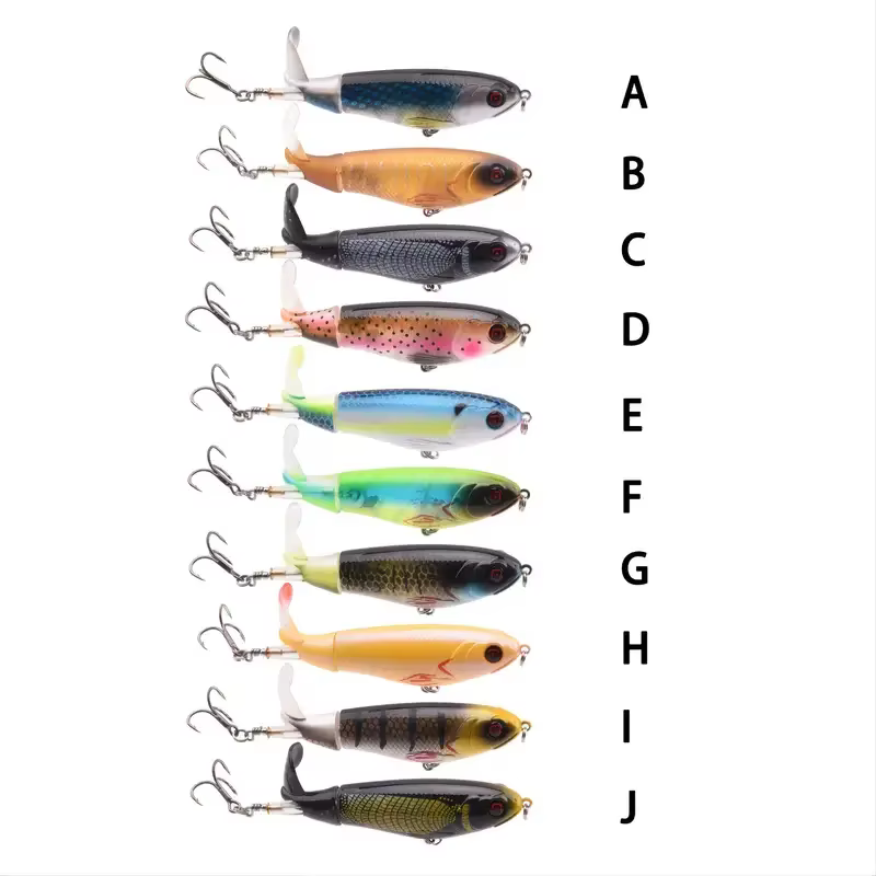 Fishing Lures With Floating Rotating Tail Topwater Bait Freshwater Saltwater Lures For Carp Bass Pike 10.5cm/17g — image 3