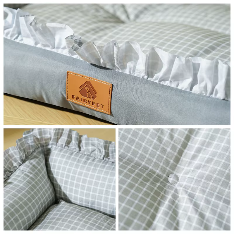 Camas para Perros Pequeños Medianos Grandes y Gatos, Cama de Invierno para Mascotas, Diseño Ancho Lateral Elegante, Muy Suave y Calmante para Dormir y Acalorar a los Perros — imagen 3