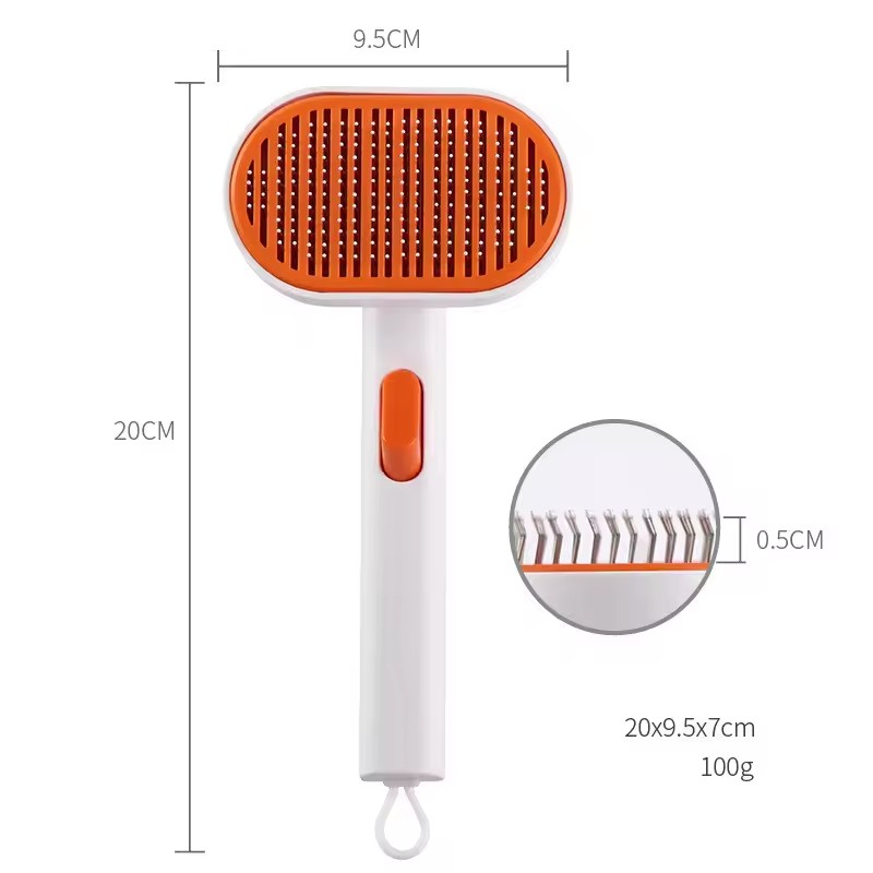 Pet comb pet hair removal brush cat and dog comb automatic hair removal and beauty brush — image 4