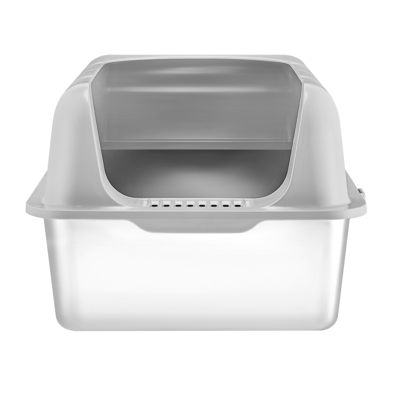 Caja de Arena para Gatos VEVOR 6 pulgadas de Profundidad - Caja de Arena con Filtración y Tablero de Pies Anti-Olor — imagen 4