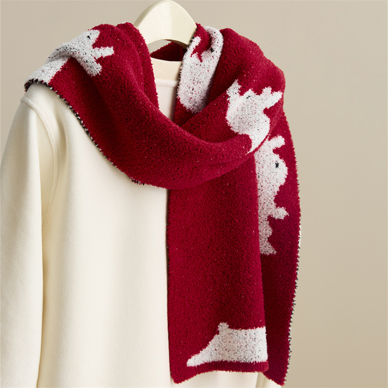 New Year Rabbit Blanket Sofa Blanket Scarf — image 3