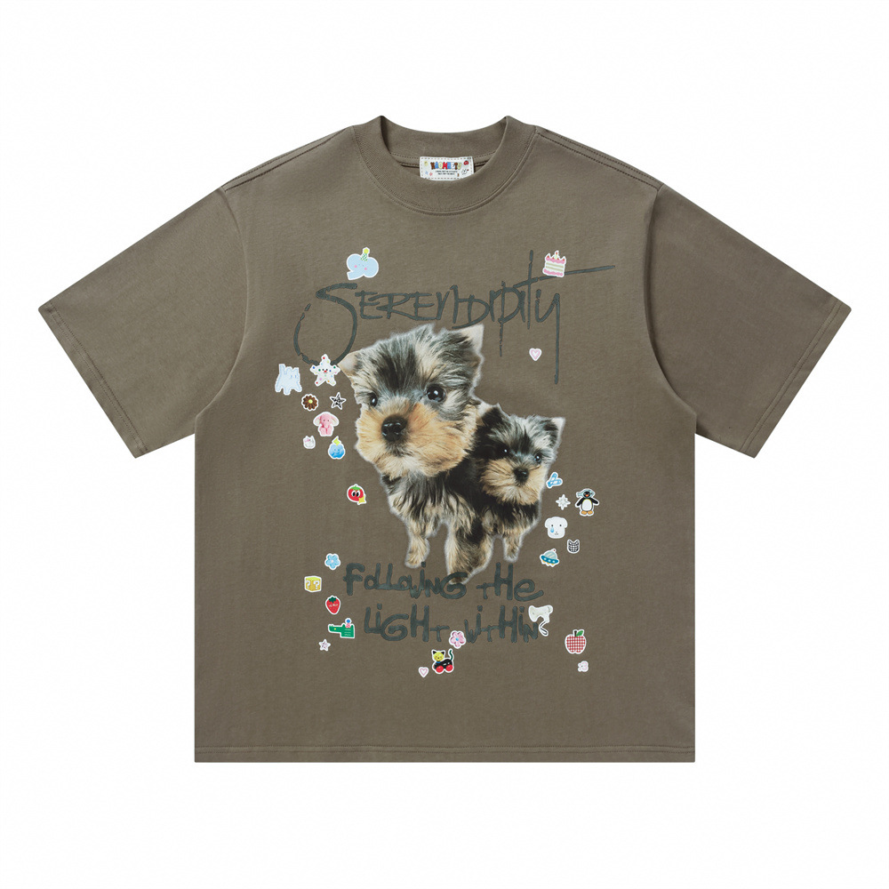 Camiseta corta manga con diseño de cachorro adorables — imagen 2