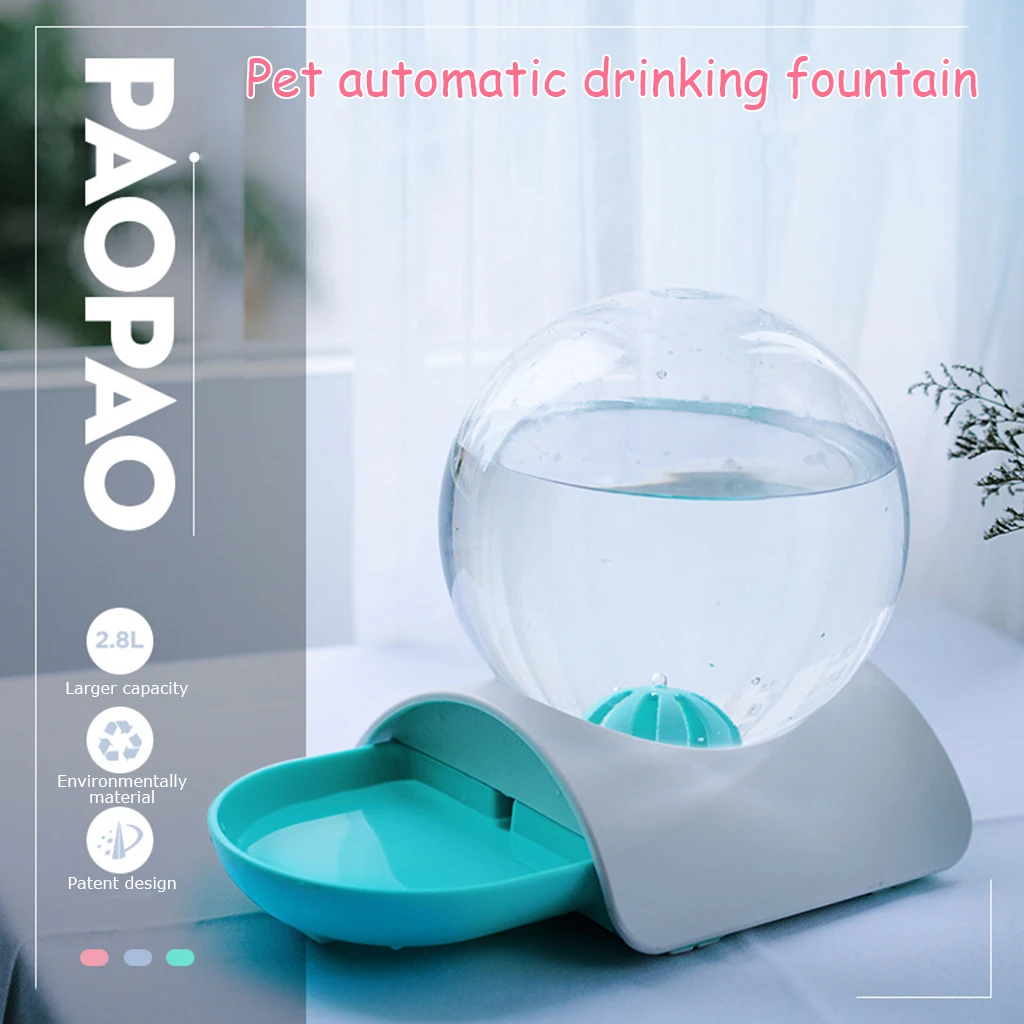 Pet Cat Bubble Automatic Water Feeder Fountain For Pets Water Dispenser Large Drinking Bowl Cat Drink No Electricity NEW — image 1