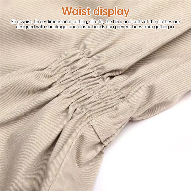 1 Set of Professional Ventilated Full - Body Beekeeping Suit with Gloves — image 9
