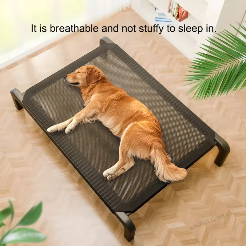 Cama de Perro para Verano - Cama Respirable para Perros Grandes - Colchón de Camping con Base Solida y Espacio Acogedor - Removable y Lavable - Sofá para Mascotas - Manta de Apoyo para Caninos — imagen 1