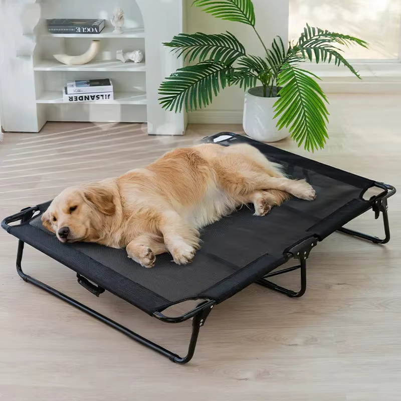 Dog Bed Breathable Dog Beds for Large Dogs Camping Sleeping Mats Kennel Anti-moisturizing Chew Proof Dogs Bed Foldable Kennel — image 3