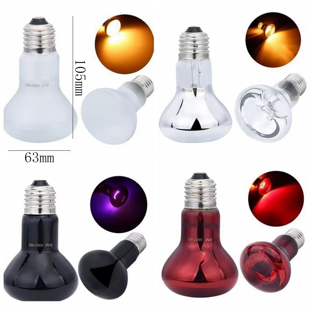 Night Light UVA Led Pet Heating Lamp Adjustable 4 Kinds UVA Day Night Bulb 220-230V Infrared Reptile Heat Bulb Snake — image 4