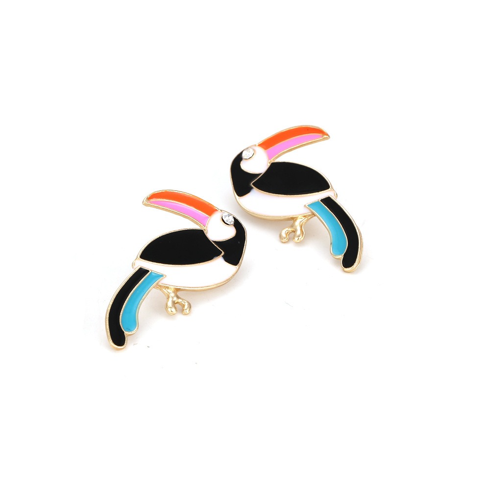 Pulseras de Pájaros Retro Grandes Orejas de Ave Estuds para Mujer Personalidad de Marca — imagen 2