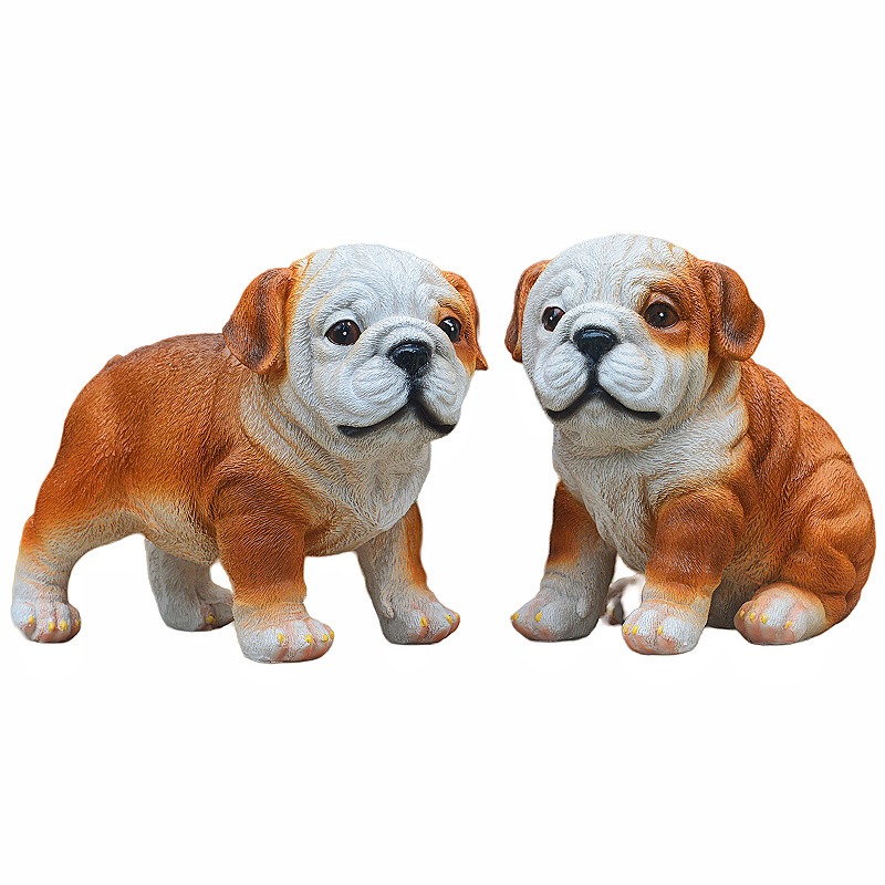 Bulldog ornament puppy resin — image 1