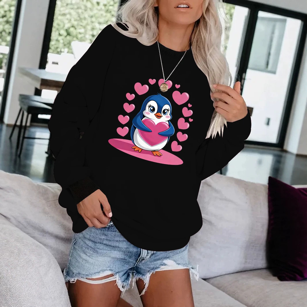 Cartoon Penguin Printed Hoodie — image 6