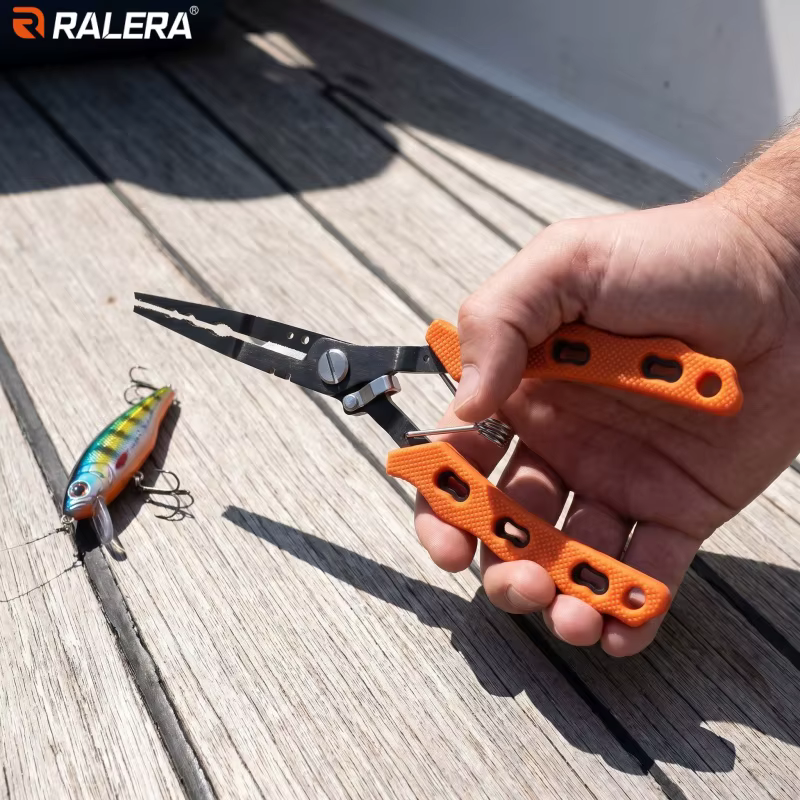 Lure Fishing Gear Equipment: Fish Gripper, Split Ring Fishing Pliers, Pliers Sheath, Retention Rope, Fishing Tackle Stuff Kit — imagen 6