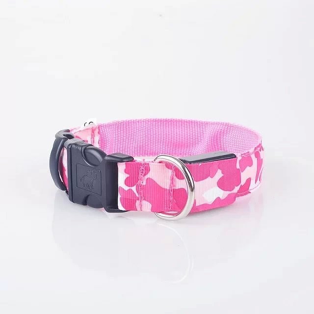 New Pet Led Cat Collar Waterproof Usb Rechargeable Nylon Flashing Light Up Led Dog Collar — image 6