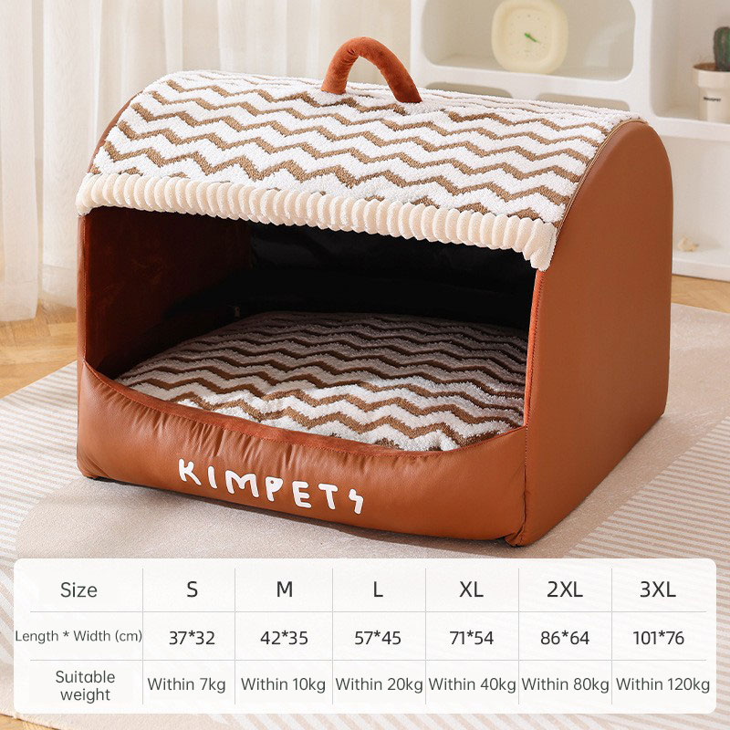 Multifunctional Pet House: Heated Winter Tent Bed for Cats & Large Dogs with Storage Drawers & Washable Cushion — image 2