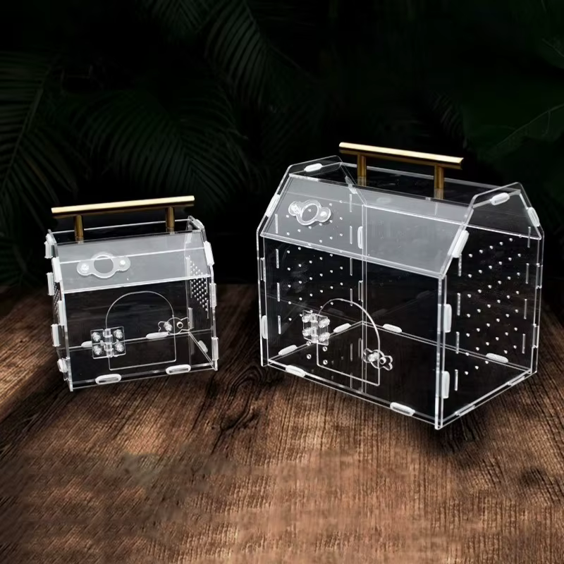 Caja de Cría Portátil Acetato para Reptiles Pequeño Terrario para Tortugas, Escorpiones y Caracoles — imagen 4
