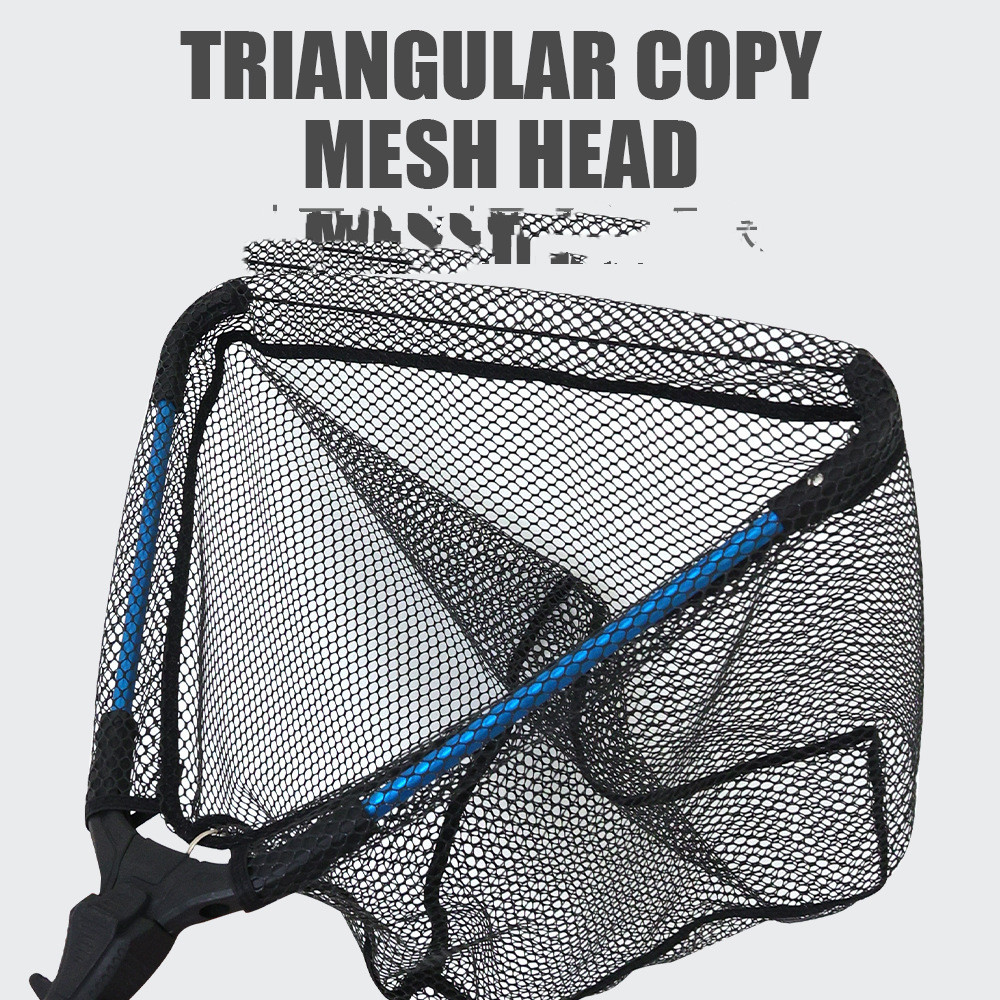 Red de Pesca Triangular Plegable y Retráctil de Aleación de Aluminio, Red de Mano para Señuelos — imagen 1