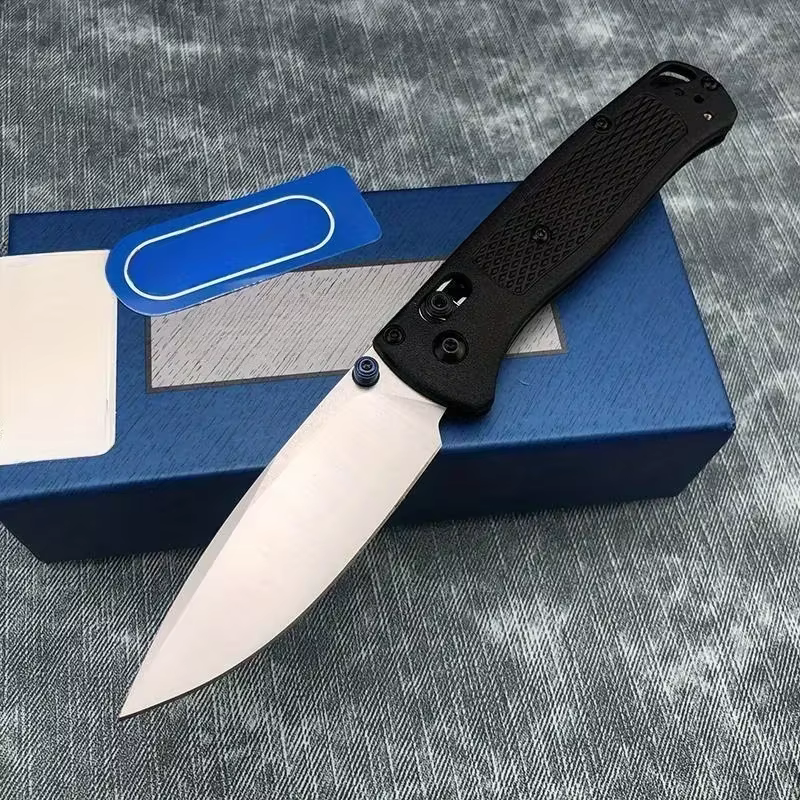 535 EDC Manual Open Folding Knife Landing Blade Flat Blade Satin Nylon Fiber Handle Used for Daily Carrying and Camping Knives — image 3