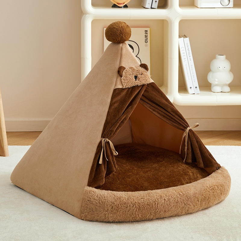 Tienda para Mascotas Todo el Año, para Perros Pequeños y Medianos, Tipo Cerrada, Brinda Calidez y Seguridad para Bichón Frisé en Invierno — imagen 4