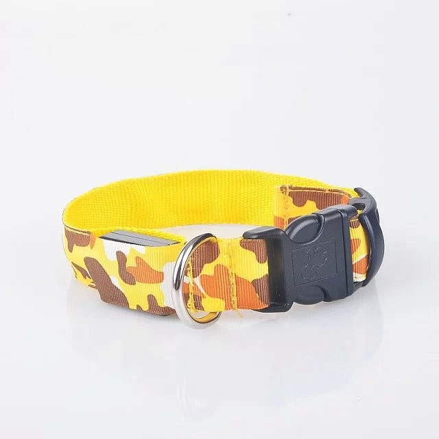 New Pet Led Cat Collar Waterproof Usb Rechargeable Nylon Flashing Light Up Led Dog Collar — image 9