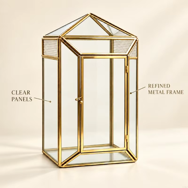 Glass Terrarium Habitat Enclosure for Small Reptiles and Amphibians with Clear Surfaces, Enclosed Case, and Single Front Door — image 2
